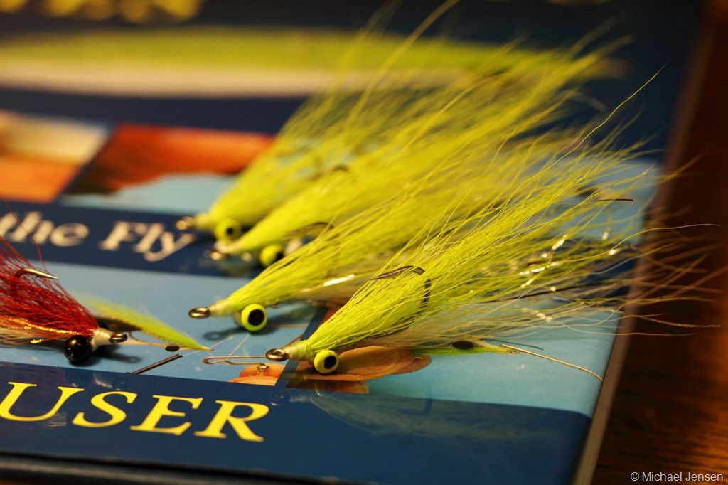 Ultra Minnow Black on Yellow Chartreuse Marabou Jig