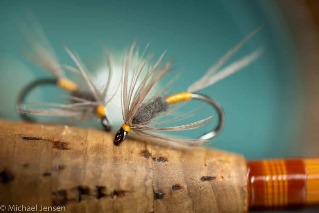 Two Blue Dun Wet Flies in a Soft Hackle version - tied by Michael Jensen