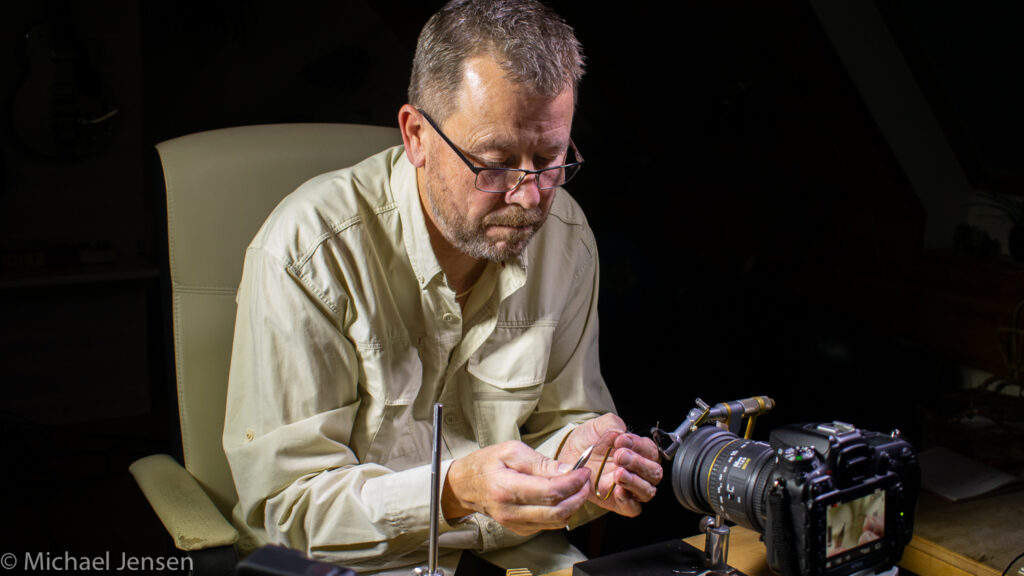 John Lind Rasmussen tying George F. Grant'´s Black & Tan Featherback